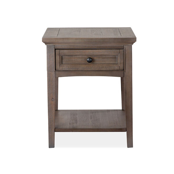 Paxton Place Dovetail Gray Rectangular End Table, image 1