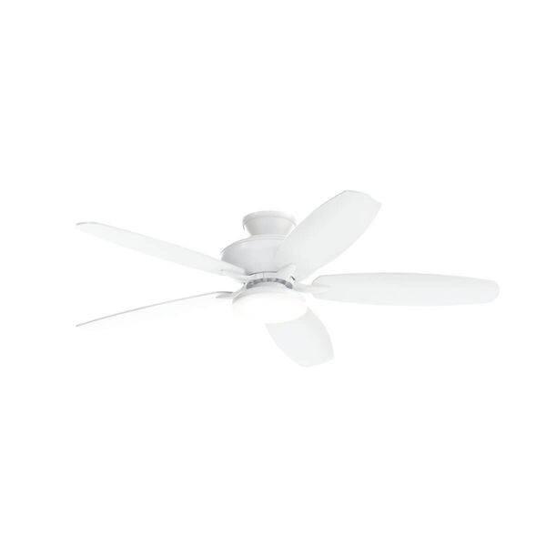 Renew Designer Matte White 52-Inch LED Ceiling Fan, image 1