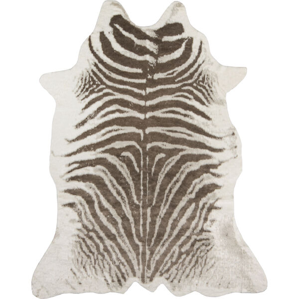 Acadia Zebra Gray Rectangular: 5 Ft. 3 In. x 7 Ft. 10 In. Rug, image 1