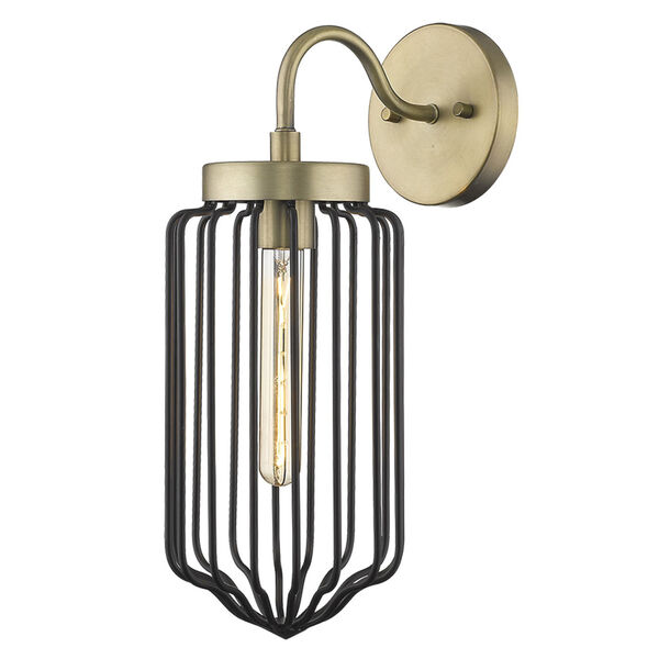 Reece Aged Brass One-Light Wall Sconce, image 2