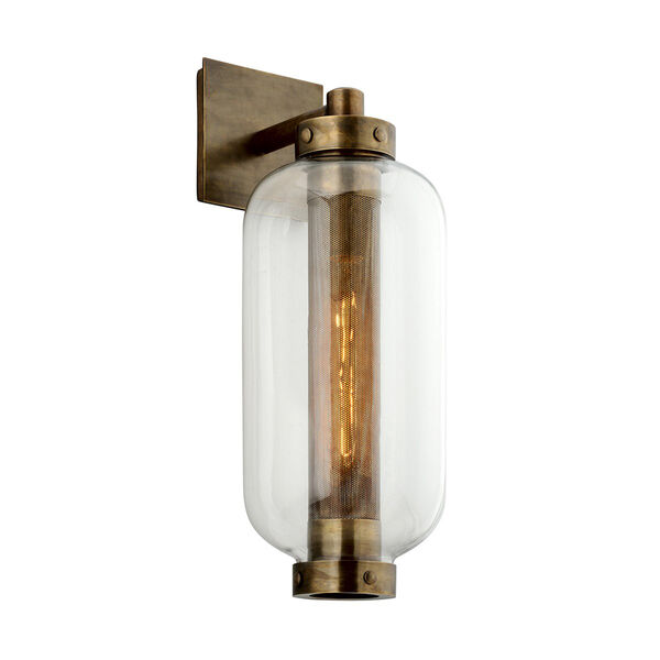 Atwater Vintage Brass Eight-Inch One-Light Wall Sconce, image 1