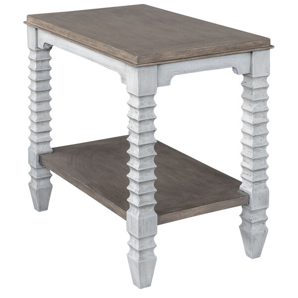 Calypso Gray and White Side Table, image 4