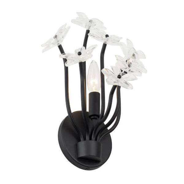 Wildflower Matte Black One-Light Wall Sconce, image 3