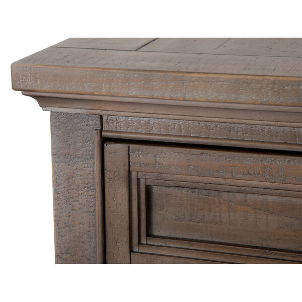 Paxton Place Dovetail Gray Rectangular End Table, image 5