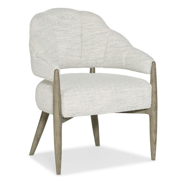 Linville Falls Bynum Bluff Off-White and Smoked Gray Accent Chair, image 1