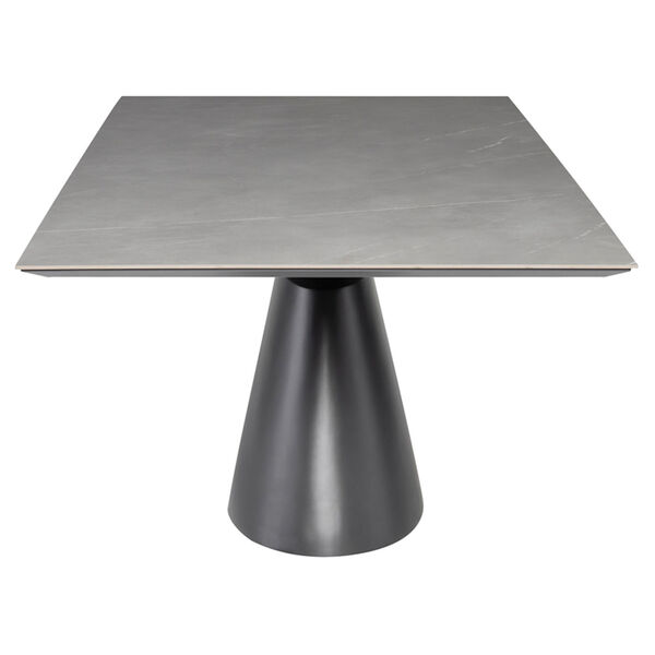Taji Grey and Titanium 93-Inch Dining Table with Rectangular Top, image 3