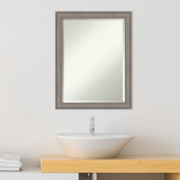 Gray 21 W X 27 H-Inch Bathroom Vanity Wall Mirror, image 3