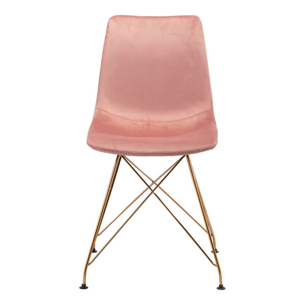 Parker Pink and Gold Dining Chair, Set of Two, image 4