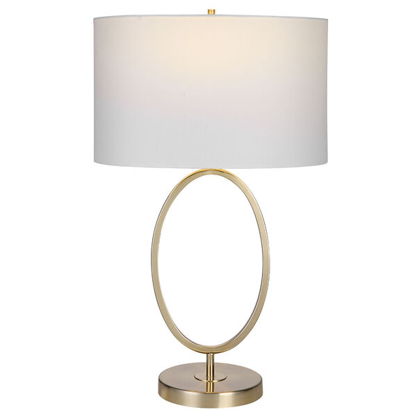 Loring Golden Brass Table Lamp, image 1