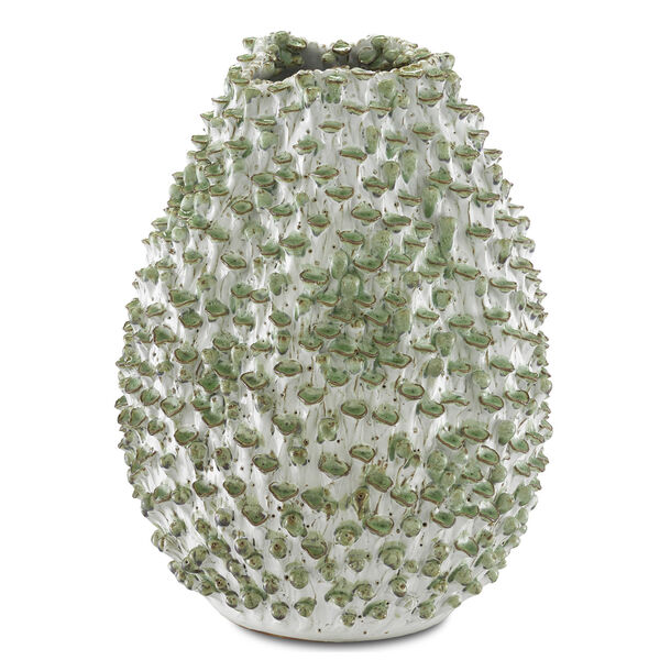 Milione White and Green Small Vase, image 1
