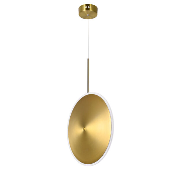 Ovni Brass 16-Inch LED Pendant, image 6
