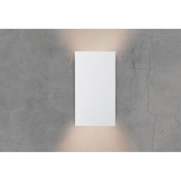 Angled Plane Textured White LED Wall Sconce, image 2