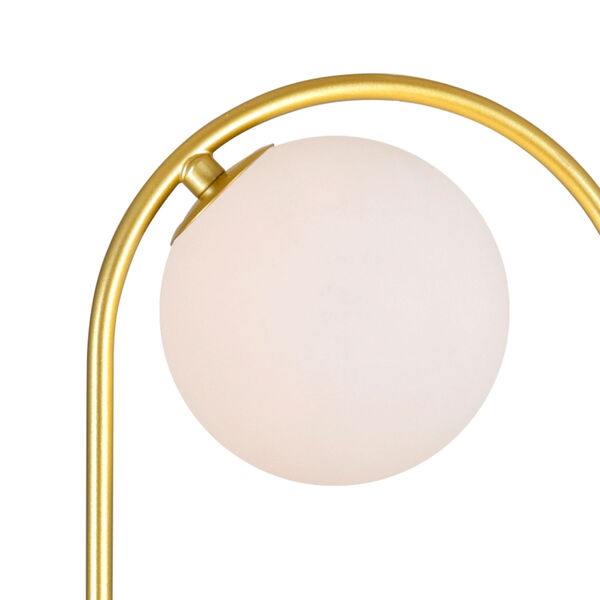Celeste Medallion Gold Two-Light LED Table Lamp, image 5