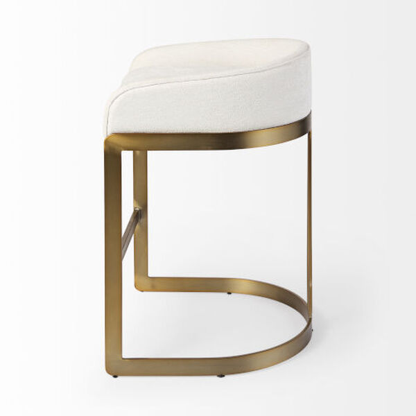 Hollyfeild Cream and Gold Counter Stool, image 3