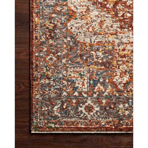 Lourdes Rust and Multicolor Rug, image 3