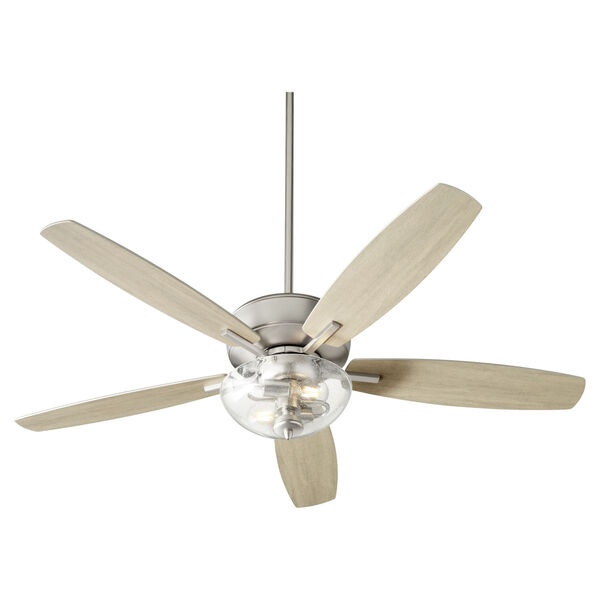 Breeze Satin Nickel Two-Light 52-Inch Ceiling Fan, image 3