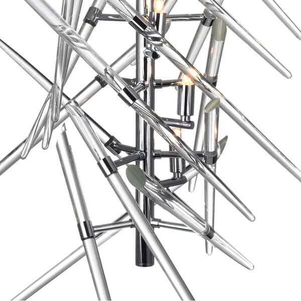 Icicle Chrome Five-Light Chandelier, image 4