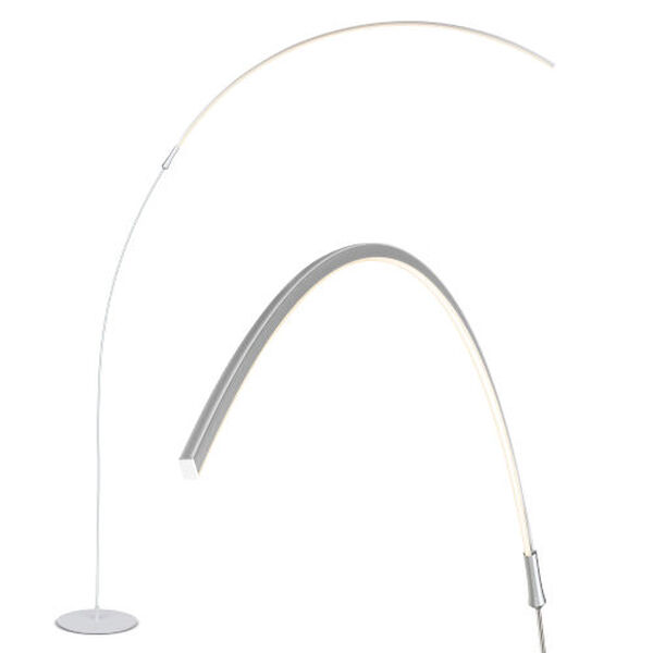 Sparq Arc Silver Integrated LED Floor Lamp, image 1