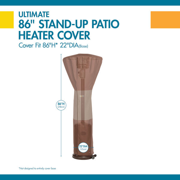Ultimate Mocha Cappuccino 34-Inch Stand-Up Patio Heater Cover, image 2