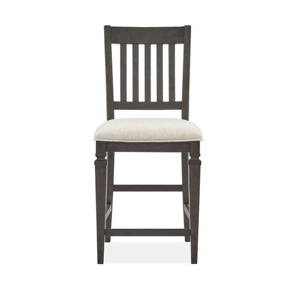 Calistoga Brown Counter Dining Chair with Upholstered Seat, image 4