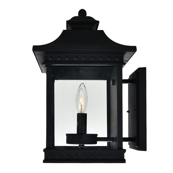 Cleveland Black Two-Light 15-Inch Outdoor Wall Light, image 4