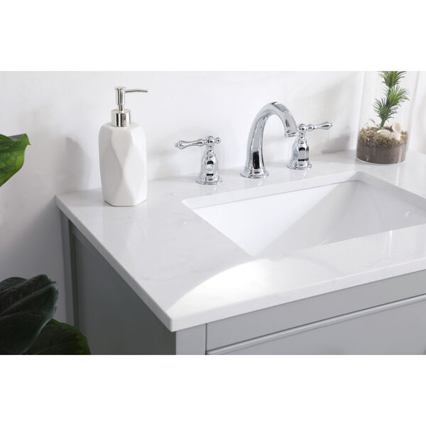 Sinclaire Gray 30-Inch Vanity Sink Set, image 5