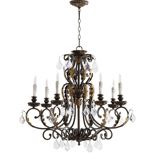 Rio Salado Toasted Sienna With Mystic Silver Eight-Light Chandelier, image 1