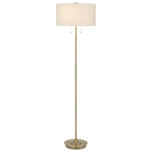 Kendal Antique Brass Two-Light Floor Lamp, image 4