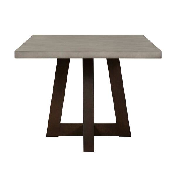Elodie Medium Gray Concrete Dark Gray Oak Dining Table, image 4
