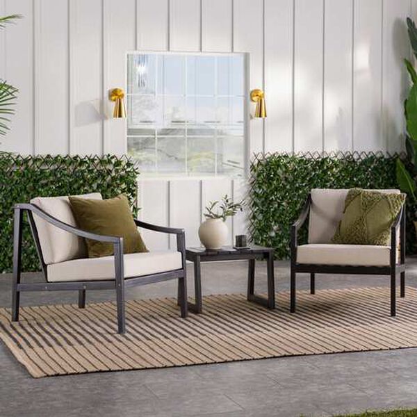 Cologne Black Three-Piece Outdoor Chat Set, image 5