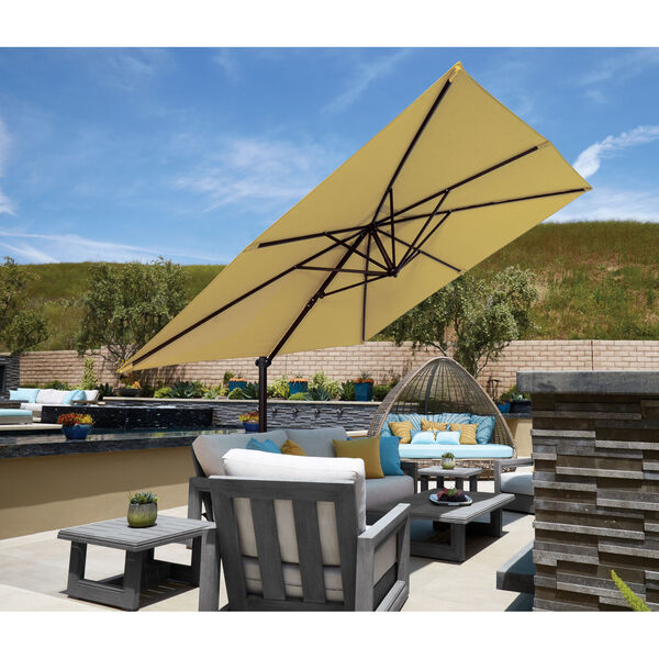 Skye Taupe and Black Cantilever Umbrella, image 3