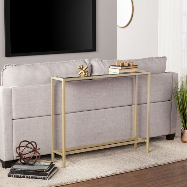 Darrin Metallic Gold 36-Inch Console Table, image 3
