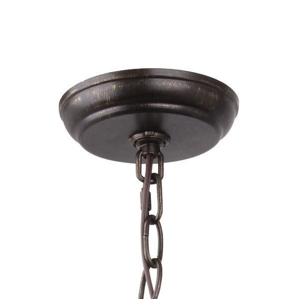 Broche English Bronze Four-Light Globe Pendant, image 4