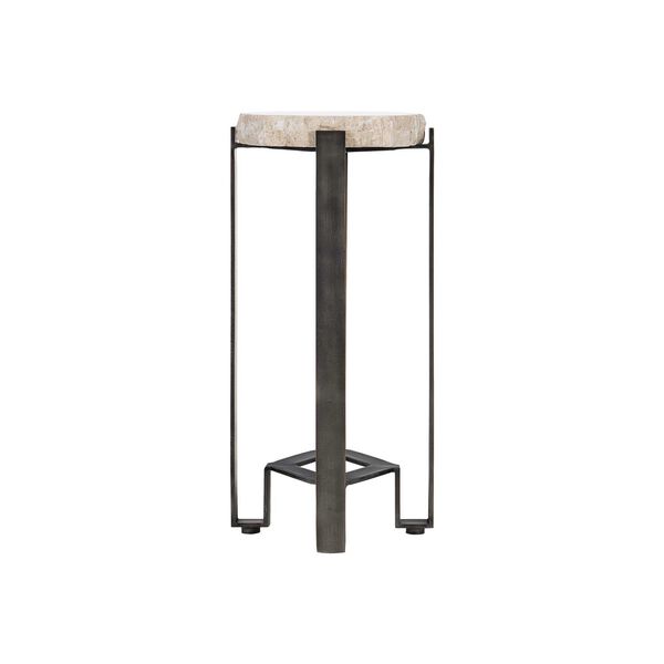 Sayers Cream and Oil Rubbed Bronze Accent Table, image 1
