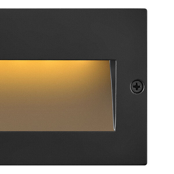 Taper Satin Black 12V Wide Horizontal LED Step Light, image 2