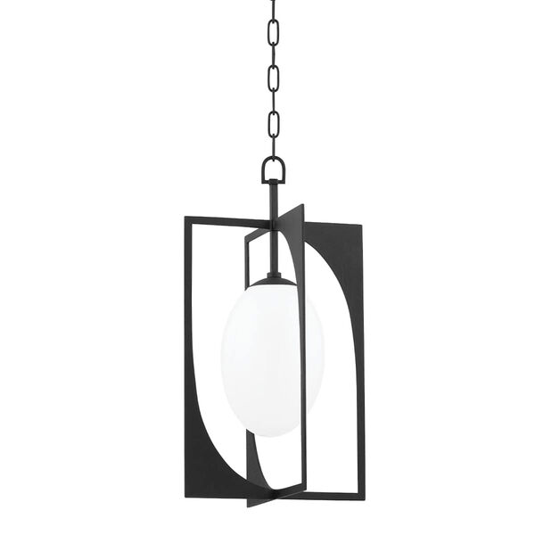 Enzo Black Iron One-Light Pendant, image 1