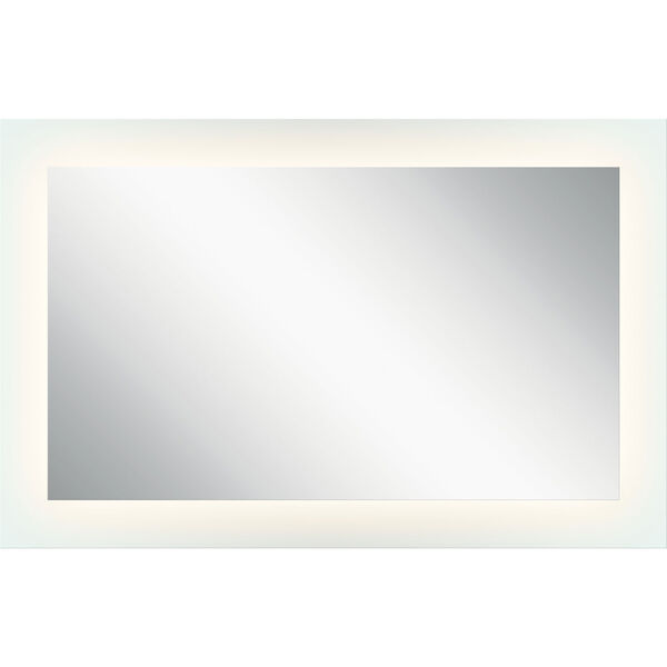 Frosted 27-Inch LED Lighted Rectangular Mirror, image 1