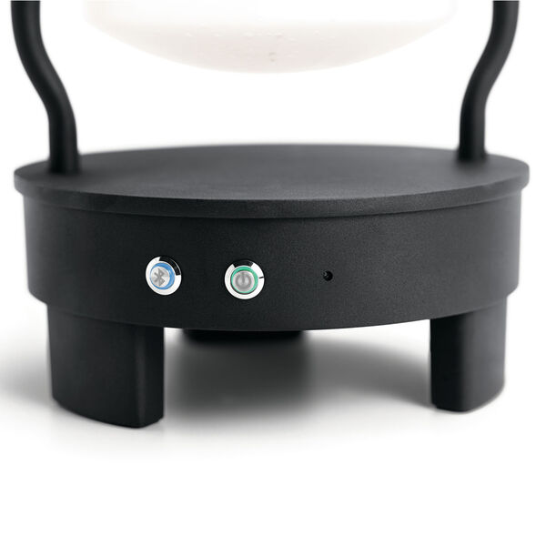 Lyndon Textured Black LED Outdoor Portable Bluetooth Speaker Lantern, image 3