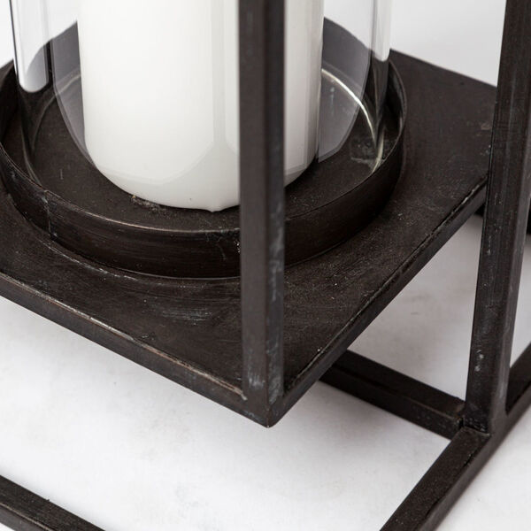 Albus II Black Rectangular Table Candle Holder, image 4