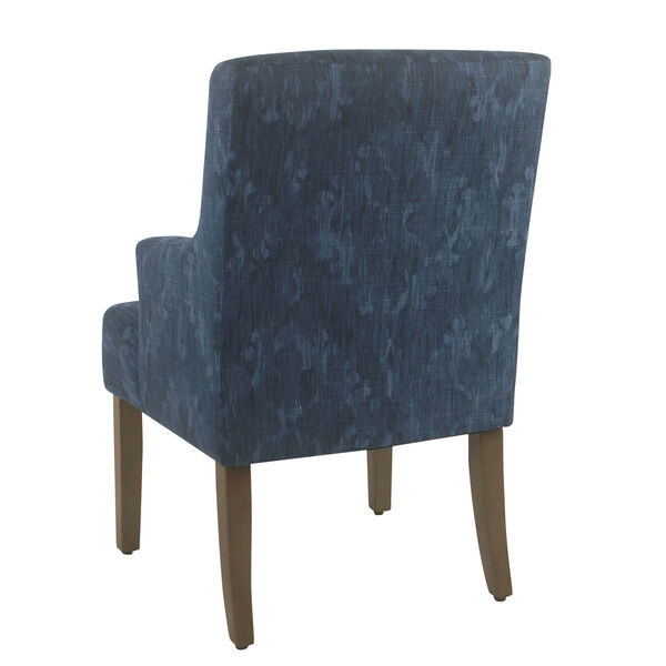 Patterned Indigo Dining Chair, image 4
