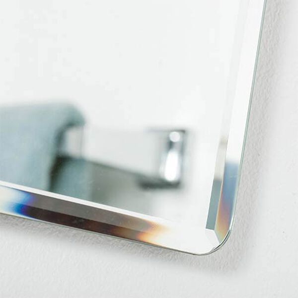 Vera Rectangular Beveled Frameless Bathroom Mirror, image 3