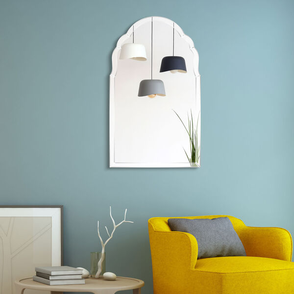 Clear 40 x 24-Inch Beveled Wall Mirror, image 1