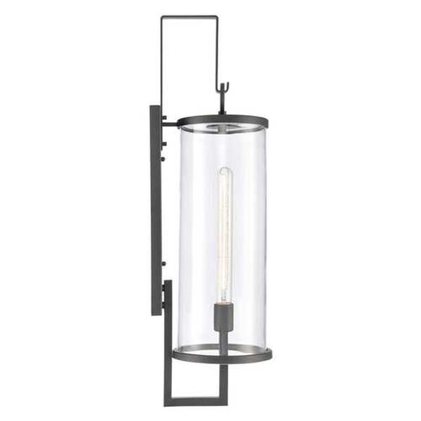 Hopkins Charcoal Black One-Light Outdoor Wall Sconce, image 4