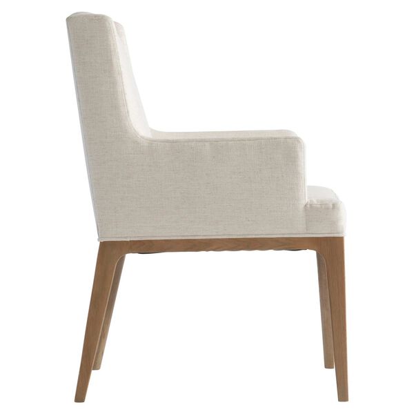 Modulum White and Natural Arm Chair, image 2
