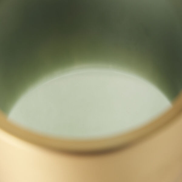 Minty Green and Matte Gold Vase, image 5