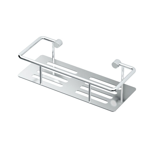 Chrome 10-Inch Elegant Shower Shelf, image 1