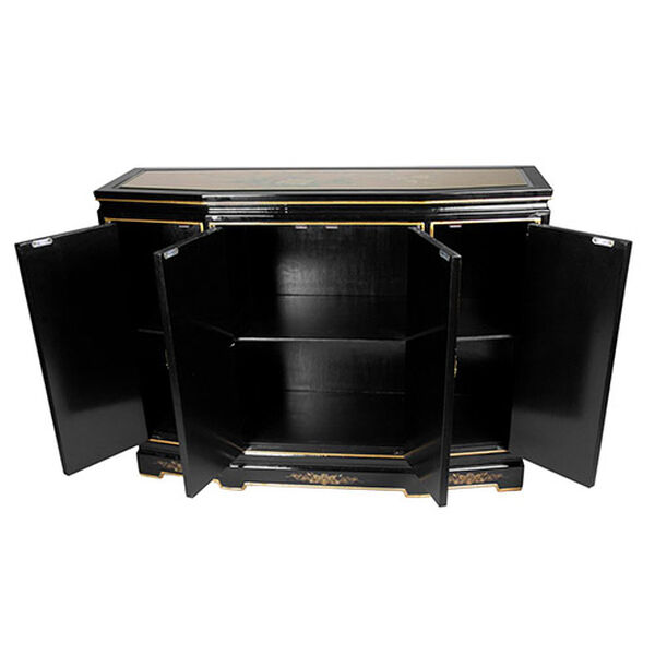 40in Gold Leaf Slant Front Cabinet, Width - 40 Inches, image 2