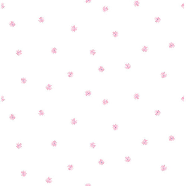 Day Dreamers Pink and White Little Daisy Unpasted Wallpaper, image 1