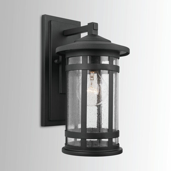 Mission Hills Black One-Light Outdoor Wall Lantern, image 3
