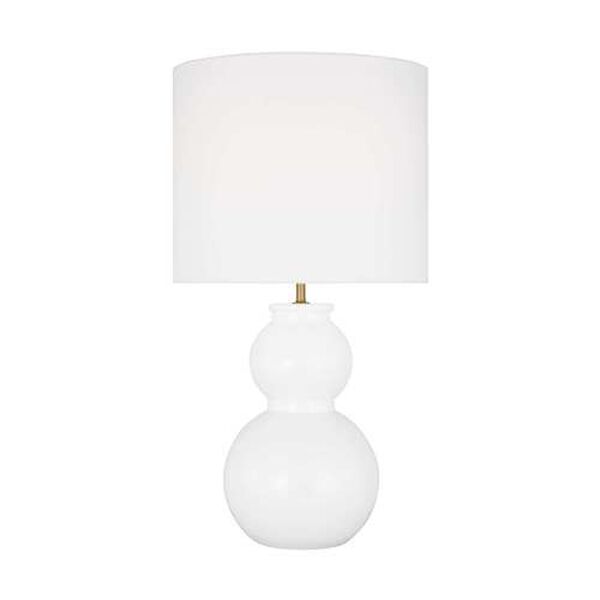 Buckley Gloss White One-Light Table Lamp, image 1